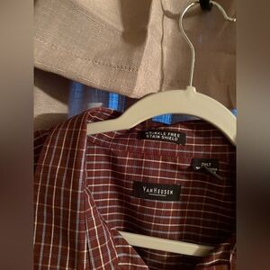 Van Heusen Burgundy Checkered Shirt